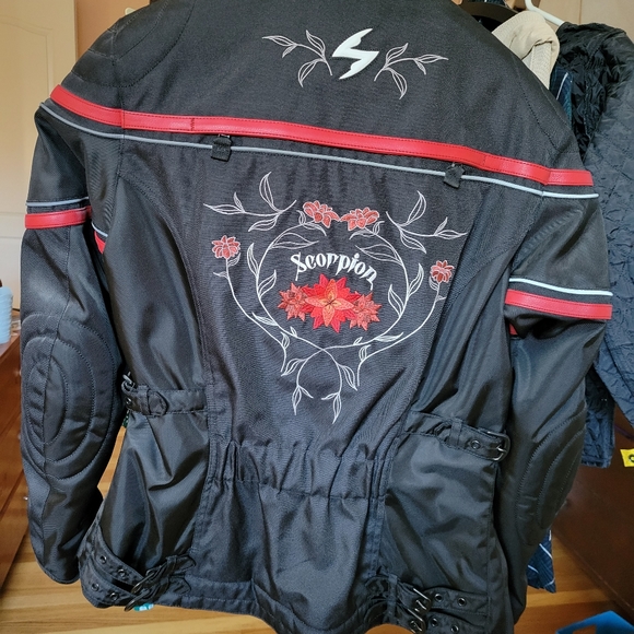 Scorpion Exo Black Dahlia womens motorcycle jacket M - Picture 2 of 8